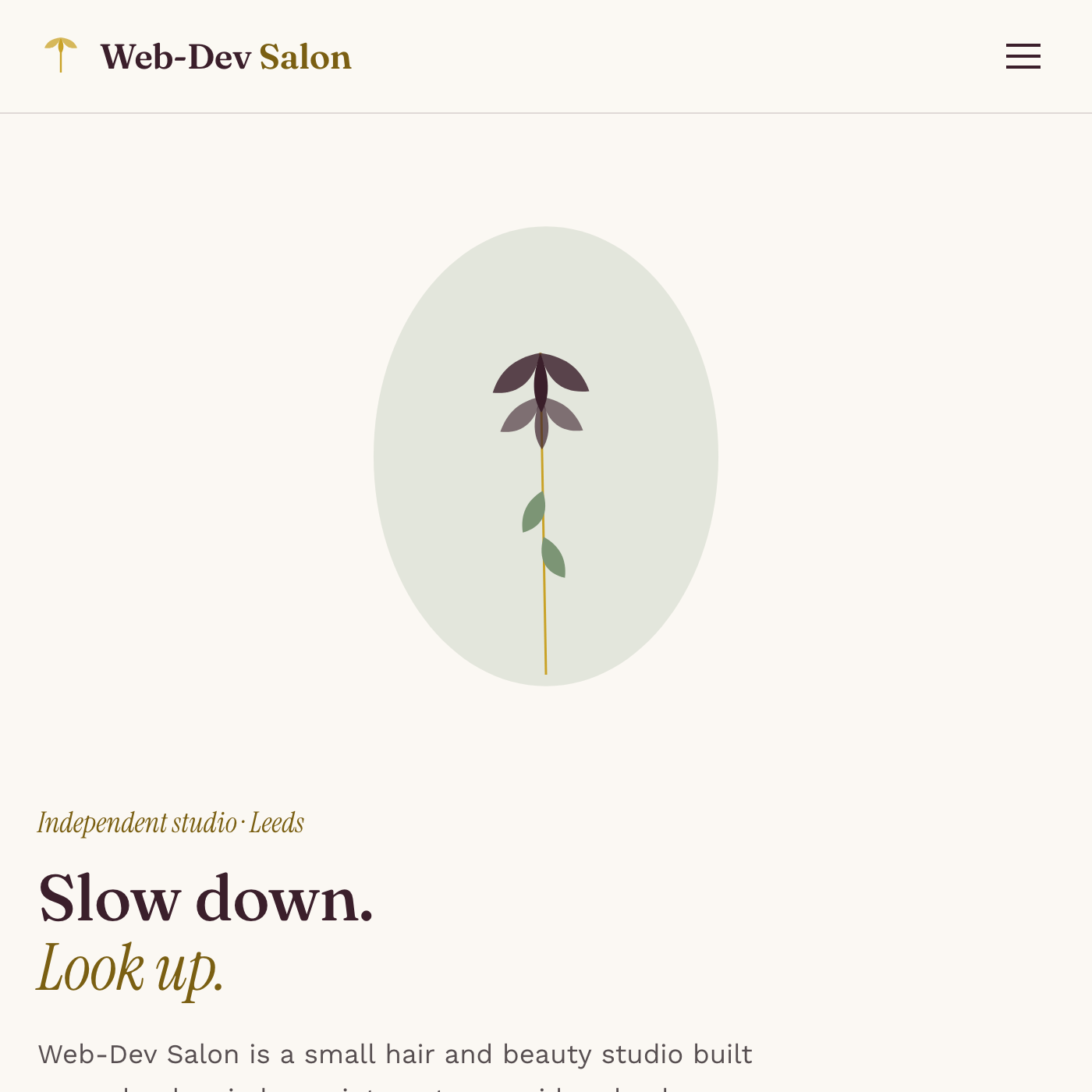 Hair and Beauty Salon Website Prototype